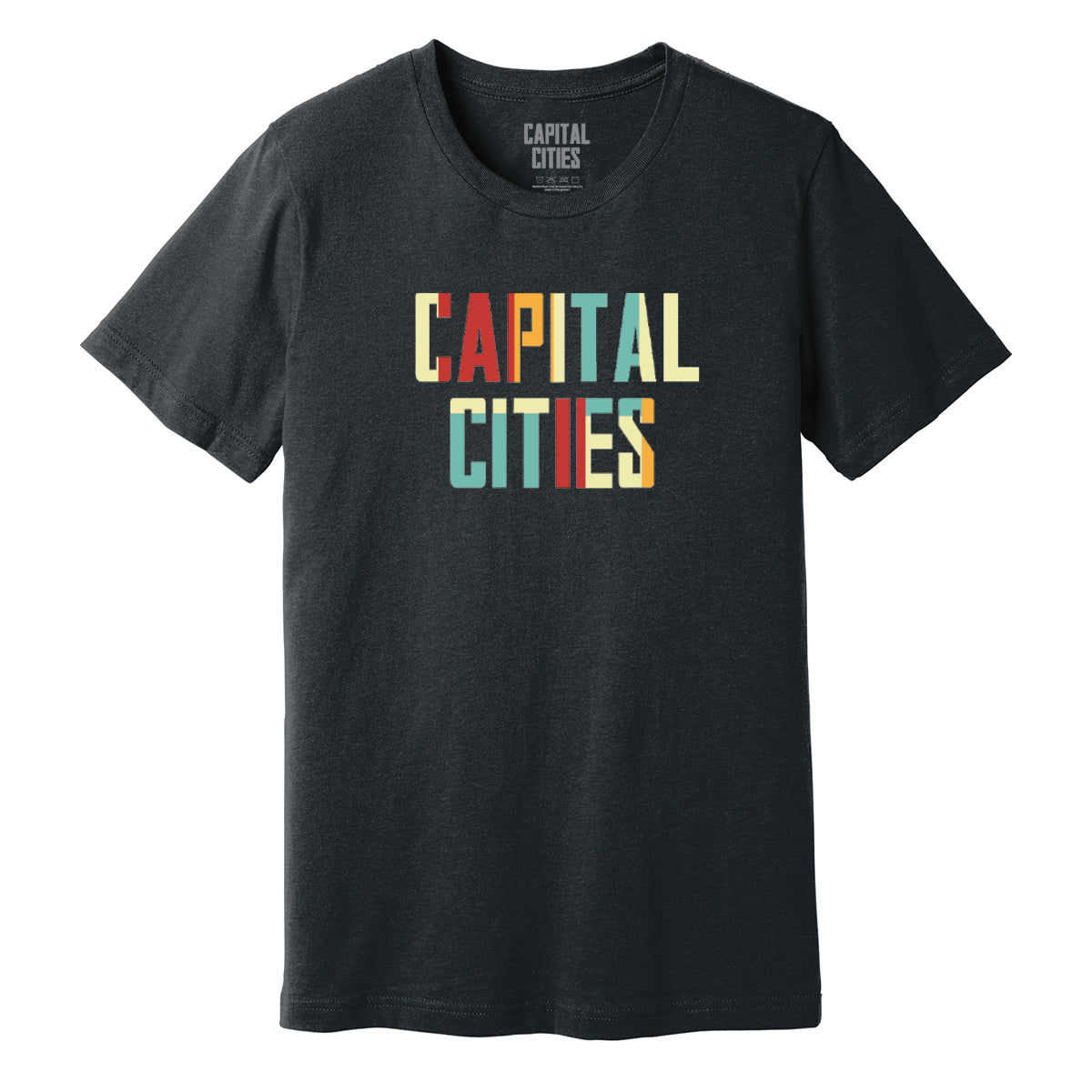 CAPITAL CITIES LOGO T-SHIRT (DARK GRAY HEATHER)