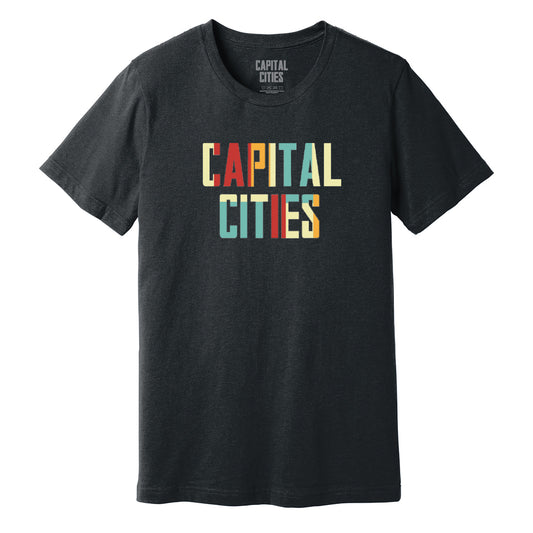 CAPITAL CITIES LOGO T-SHIRT (DARK GRAY HEATHER)